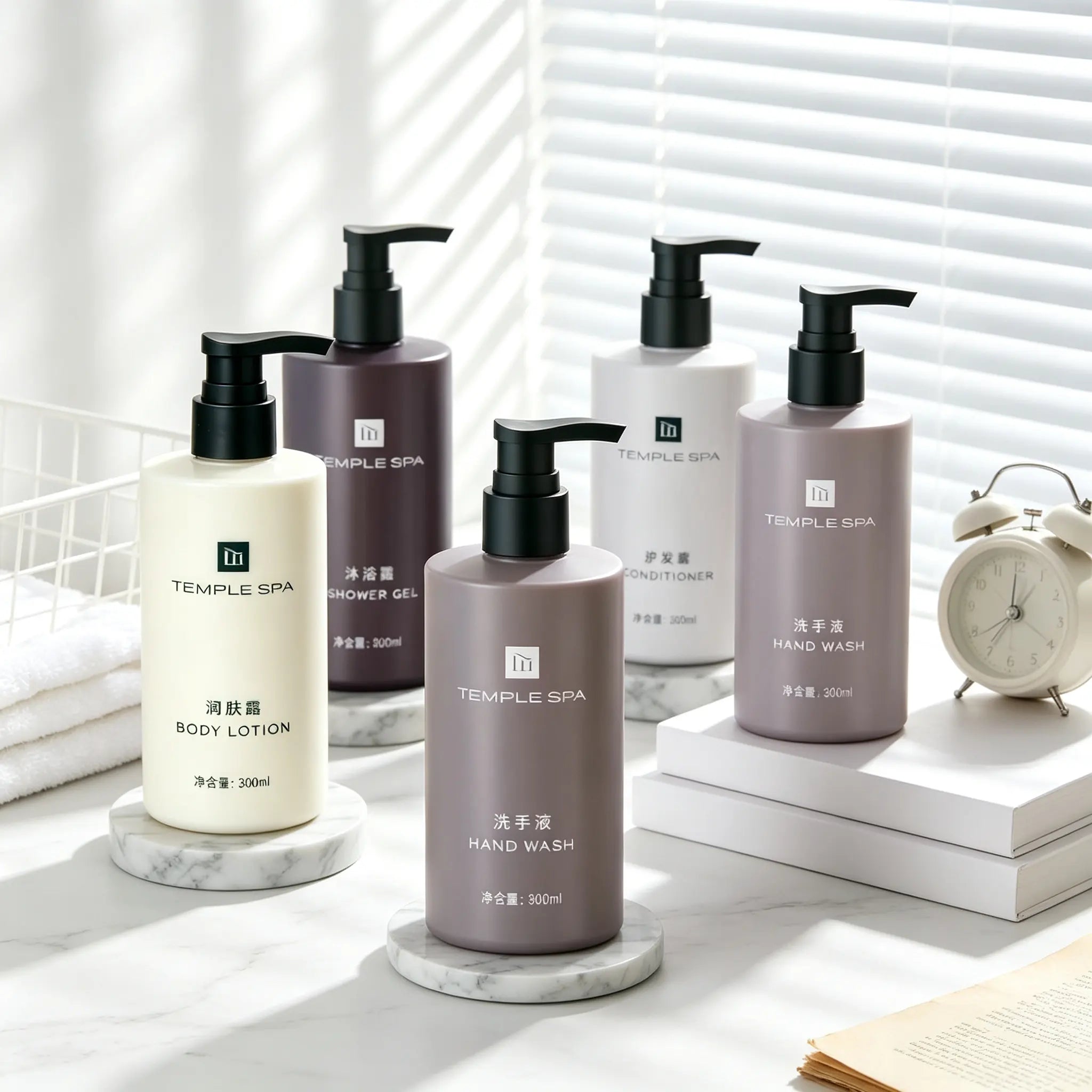 Temple Spa Shampoo or Conditioner or Shower Gel or Body Lotion or Hand Wash 300ML