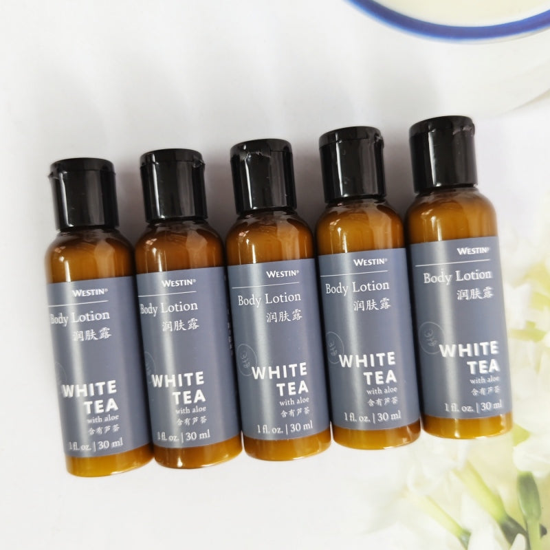 WESTIN body lotion, hotel-shampoo-conditioner